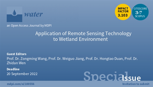 威斯尼斯ww2299棋牌Water：遥感技术在湿地环境中的应用 MDPI 特刊征(图5)